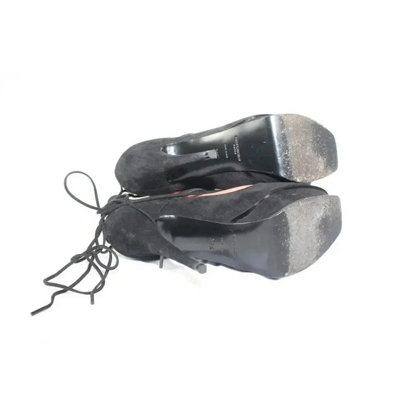 ladies SAINT LAURENT PARIS Black Heels size 38.5 - Picture 8 of 11